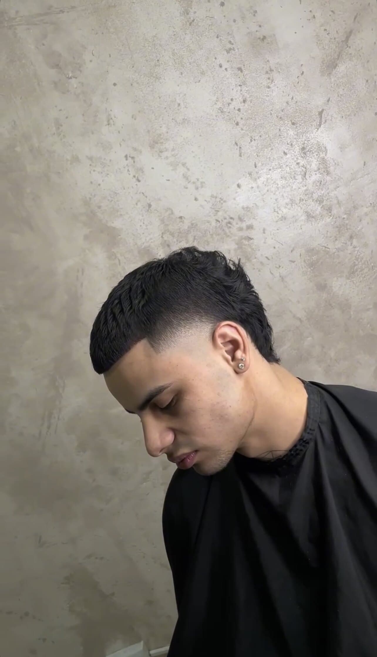Mullet corto con fade